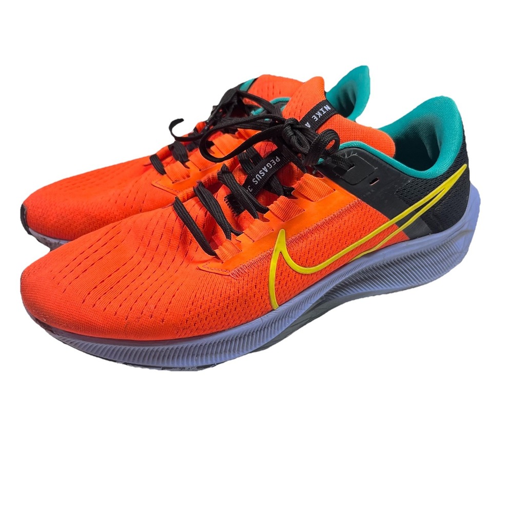 Nike Air Zoom Pegasus 38 Men's 9.5 Hyper Crimson Yellow‎ Strike DM9052 800